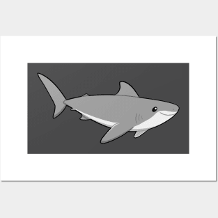 cute shark Posters and Art